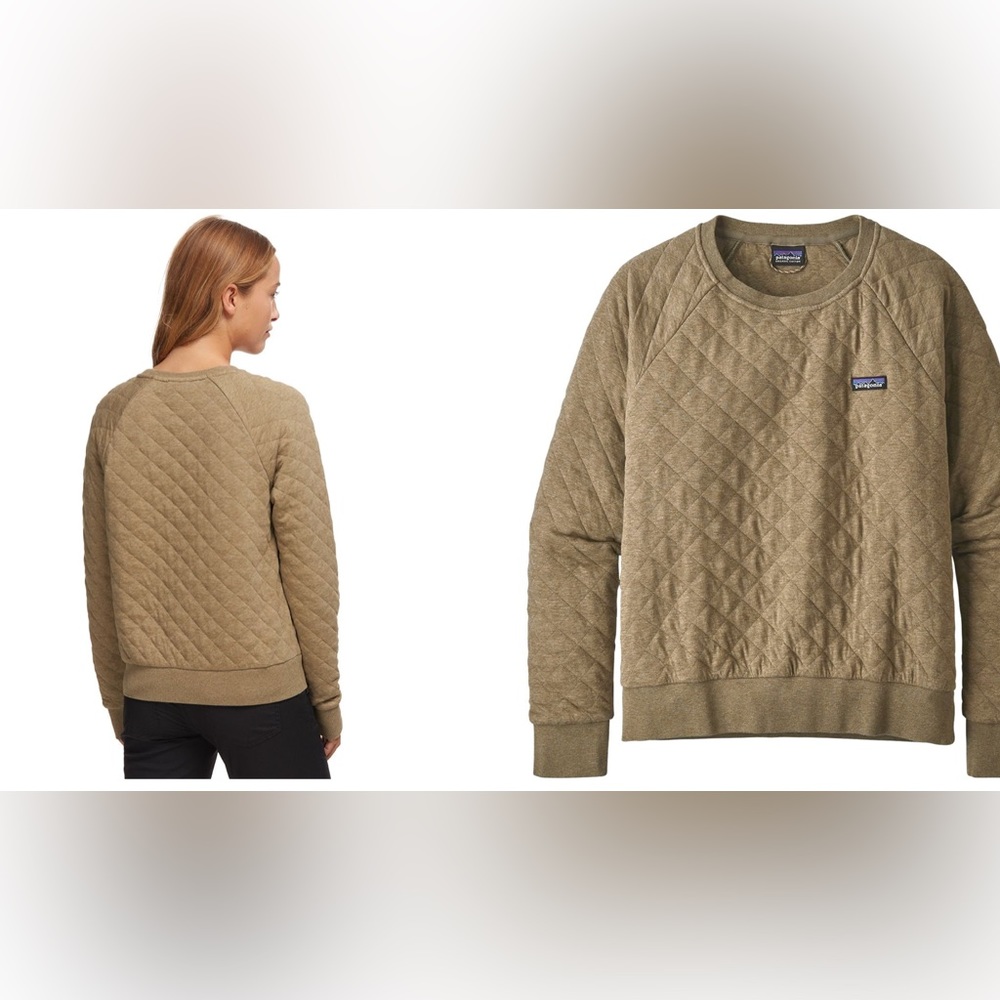 Patagonia organic cotton quilt crew sweatshirt women’s celadon green M